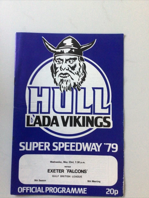 hull speedway programme v exeter 23/5/79