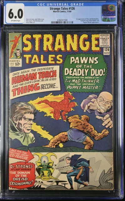 Strange Tales #126 - Marvel Comics 1964 CGC 6.0 1st appearance of Clea and Dorma