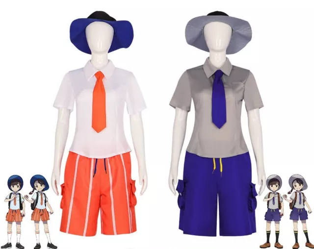 Pokemon Scarlet and Violet Protagonist Cosplay Costume School Uniform Outfit