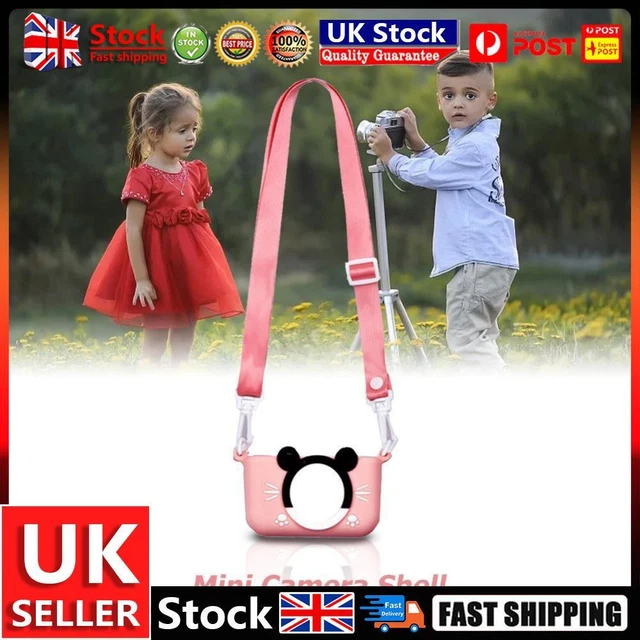 Portable Mini Cartoon Camera Cover Adjustable Silicone Shell (Pink Rat) UK