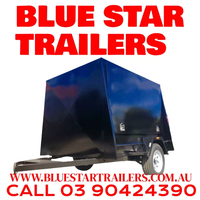 7X5 Single Axle Enclosed Trailer