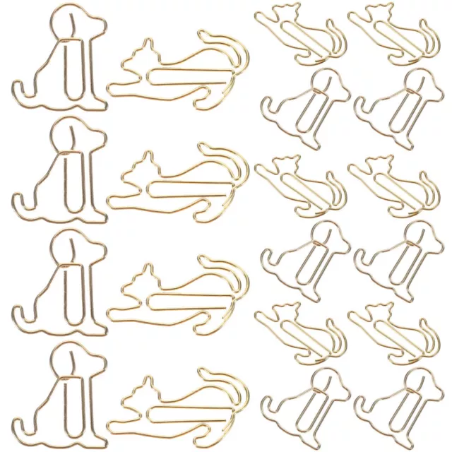 Notebook Binder Accessories - Set of Animal Shaped Paperclips