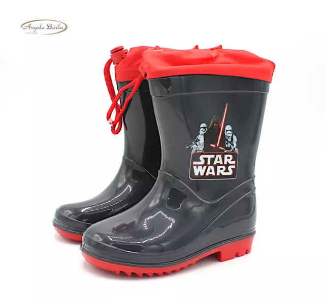Stivaletti pioggia bambino stivali da bimbo Star Wars Disney galosce in gomma