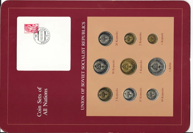 Coin Sets of All Nations USSR Russia All 1976 20 Kopeck UNC w/card Cat -$600+