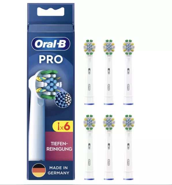 Oral-B Pro Tiefenreinigung Aufsteckbürsten für elektrische Zahnbürste,6 Stück