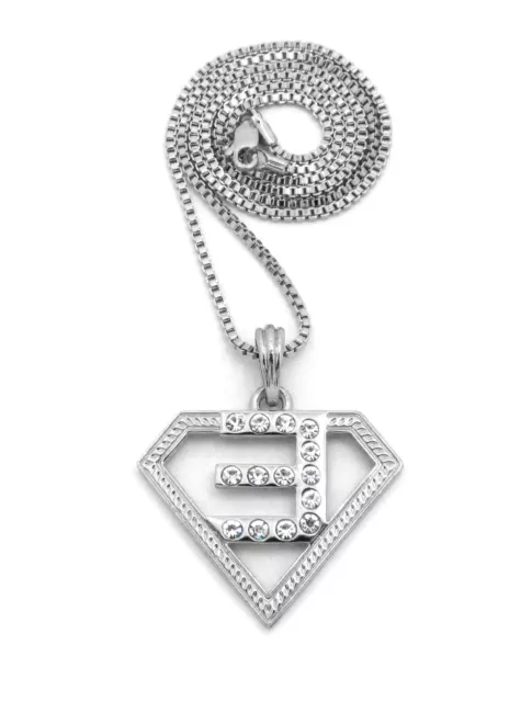 NEW EMINEM PENDANT & 24" 2mm BOX CHAIN