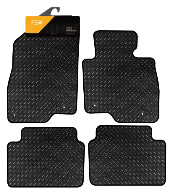 Fits Mazda 6 Estate 2013-Onwards Tailored 3MM Rubber Heavy Duty Car Floor Mats