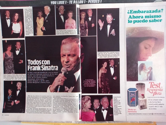 clippings L 1586 FRANK SINATRA JILL ST JOHN ROBERT WAGNER JOHN FORSYTHE