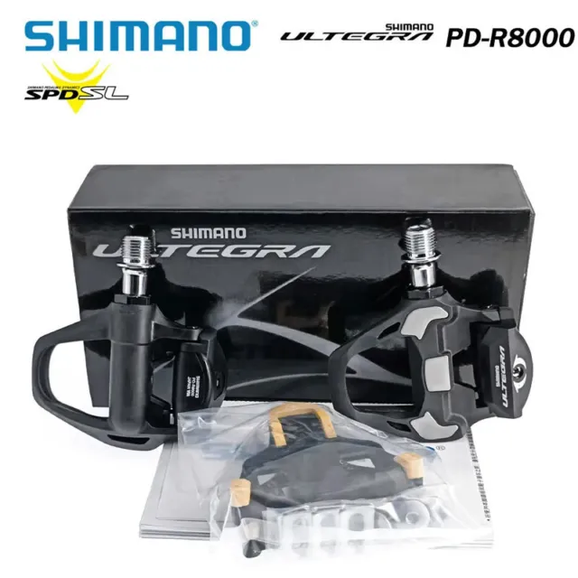 Shimano Ultegra R8000 Klickpedale mit Plattform Rennrad Kohlenstoff Pedale 9/16"