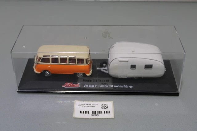Schuco - 1:43 - VW T1 Samba Minibus avec Hymer Eriba Puck