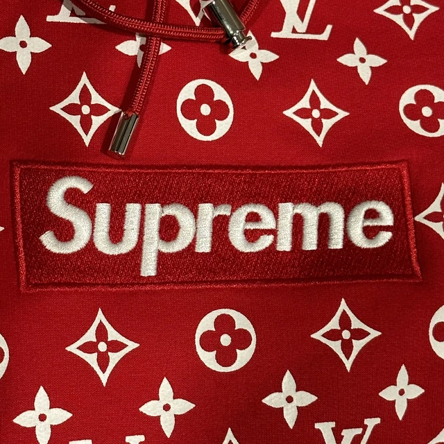 Felpa Con Cappuccio Supreme X Louis Vuitton Scatola Logo Taglia Xxl Eur