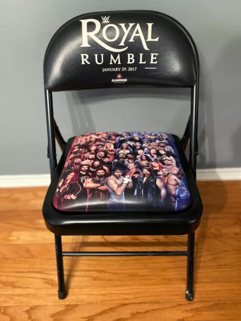 WWE 2017 Royal Rumble Commemorative Ringside Chair San Antonio TX Alamodome