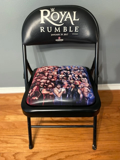 WWE 2017 Royal Rumble Commemorative Ringside Chair San Antonio TX Alamodome WWE 2017 Royal Rumble Commemorative Ringside Chair San Antonio TX Alamodome