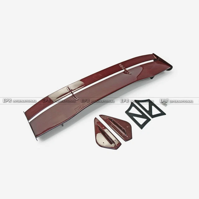 For Mitsubishi EVO 7 8 9 Red Carbon Fiber Rear Trunk Spoiler Street Version For Mitsubishi EVO 7 8 9 Red Carbon Fiber Rear Trunk Spoiler Street Version