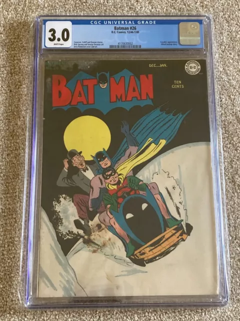 Batman 26 (1945) – DC Comics Golden Age - CGC 3.0 (white pages)