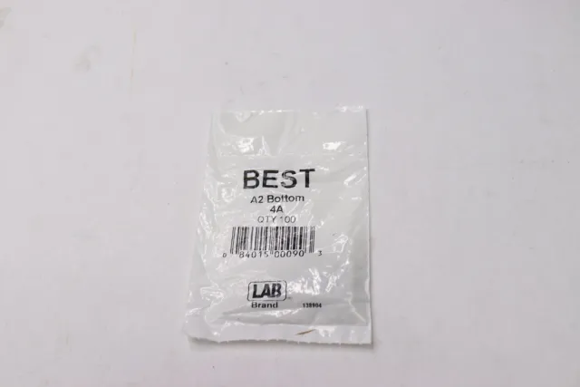 (100-Pk) Lab Best Bottom Pin Nickel Silver A2 Master 4B 4A-P1-NS