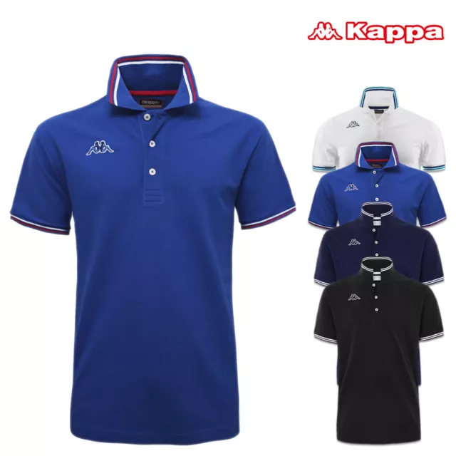 Polo Hommes Kappa Manche Courte T-Shirt Coton Jersey Casual Coupe Regular