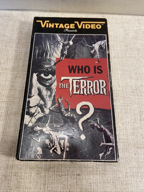 VINTAGE VHS HORROR Video Tape Who is the Terror? Boris Karloff Jack ...