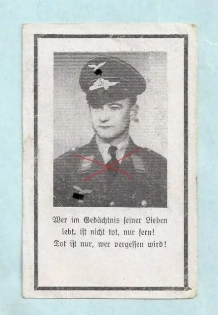 Nr 41123 Sterbebild deathcard Panzer Jäger 1944 Kampf Osten Eberschwang