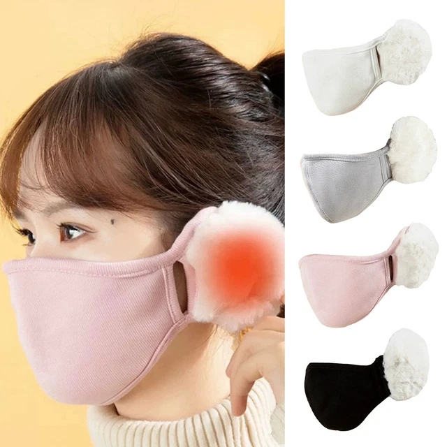Winter Earmuffs Face Ear Warmers Soft Foldable Windproof Fluffy Warm Earmuffs