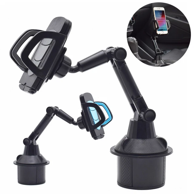 Upgraded Car Mount Cup Holder Cradle Long Neck For Cell Phone iPhone 14 Samsung