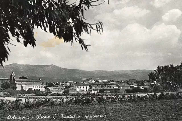 Cartolina Sardegna Dolianova Panorama Viaggiata Anno 1951