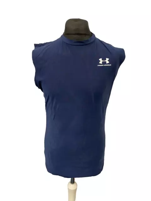 Under Armour Tanktop Gr. 2XL Blau Herren Ärmellos T-Shirt Sport Fitness 1A165