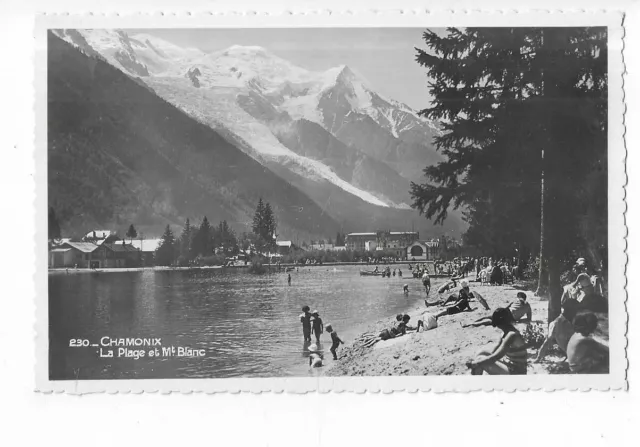 74  Chamonix  La Plage Et Mont Blanc