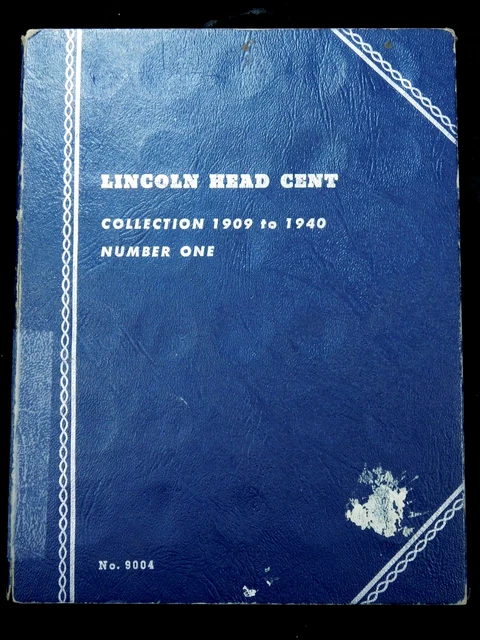 1909-1940 Lincoln Wheat Cent Partial Set in Album - Missing 7 Coins