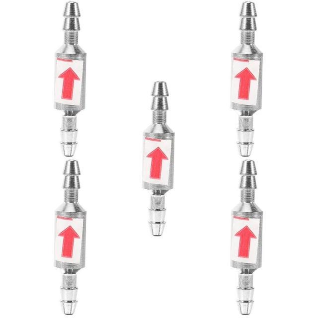 5pcs Aquarium en acier inoxydable Valve de contre-retour Pompes à air non retour