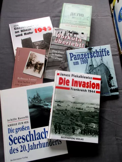 Konvolut 7 Bücher, Thema 2. Weltkrieg siehe Bild