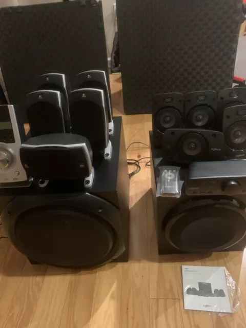 Logitech Z-5500 Powerful Speaker 500W+Logitech Z906 Power Speaker Excellent!!!