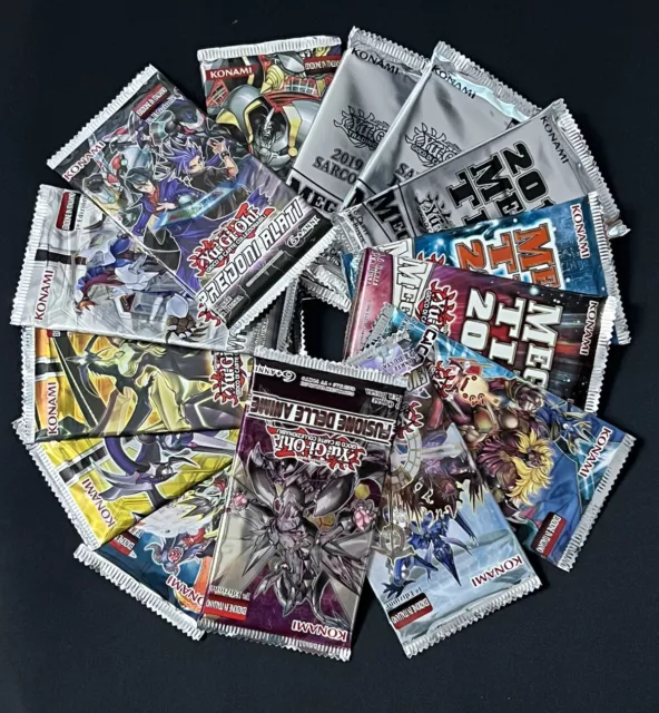 yugioh pacchetti bustine nuove old sigillate 5d s arc v vrains zexal 25th pack 3