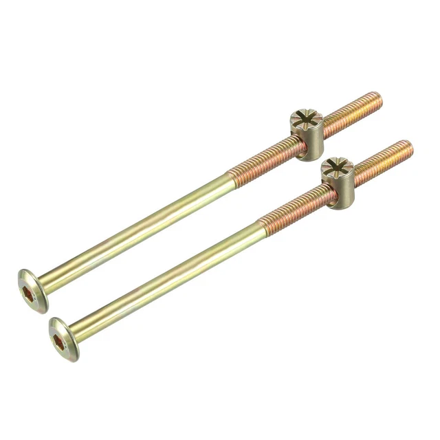 Lot De 10 Vis M6x80mm à Tête Fendue/Phillips Avec écrous - Uxcell - Quincaillerie Meuble