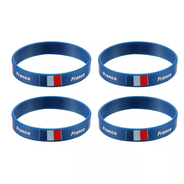 Volleyball Bangle Rubber Bracelets Sports Wristband Country Wrist Bands