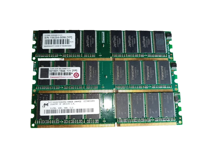 Lot De 10 Barrettes RAM 4 Go - Occasion, Fonctionnelles, Pour PC Ou Serveur