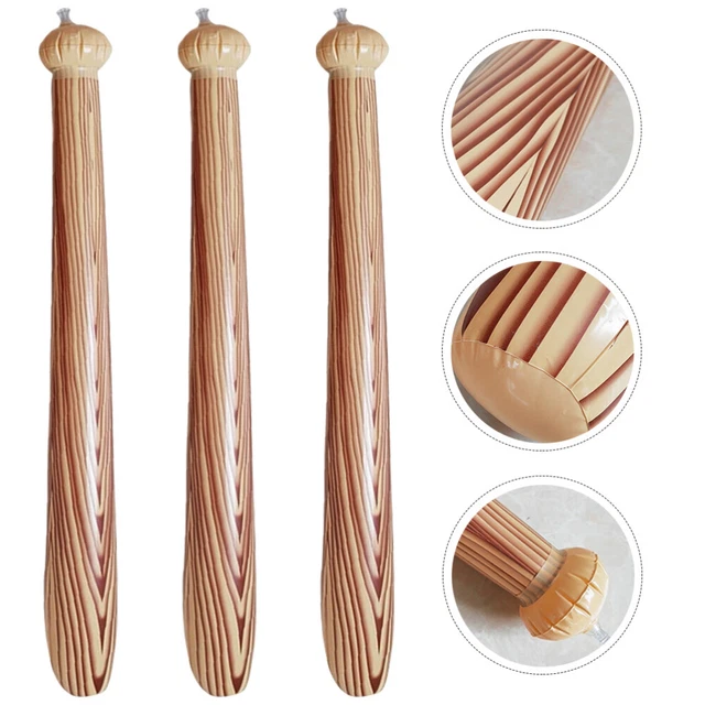 3 piezas mini guitarra inflables de béisbol soplado bambista palos para niños pequeños toques de plástico
