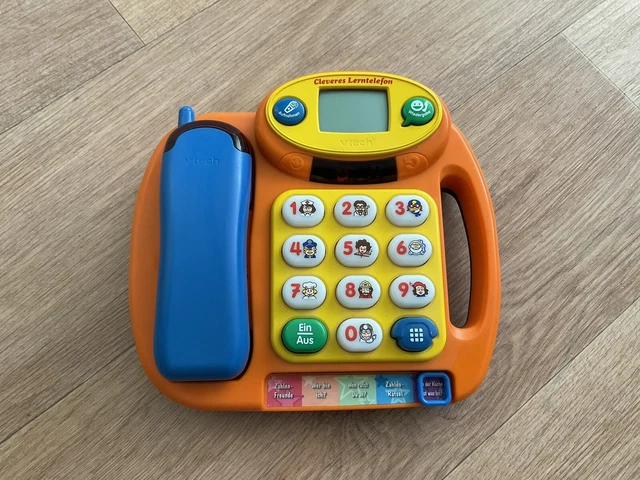 Vtech cleveres Lerntelefon Telefon Sound Geräusche Lernspielzeug Handy Spielzeug