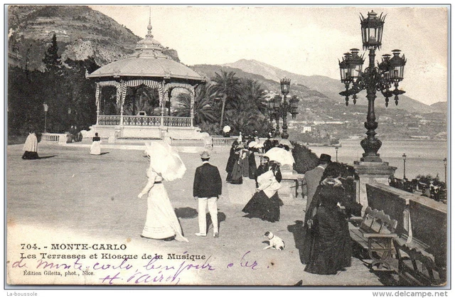 98 MONTE CARLO - les terrasses et kiosque de la musique -