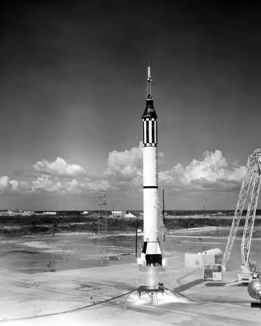 8x10 Print NASA Mercury Redstone MR-3 Freedom Alan Shepard Sub-Orbit #MA3A