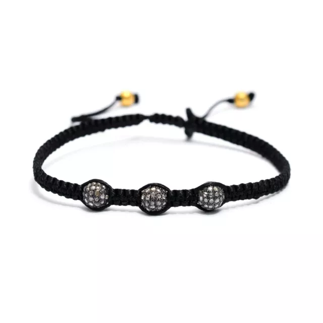 Diamante con Cuentas Hilo Macrame Brazalete para Mujer Hombre Joyería