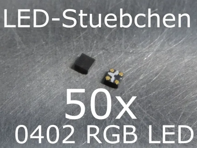 50x 0402 RGB SMD LED 3-Chip