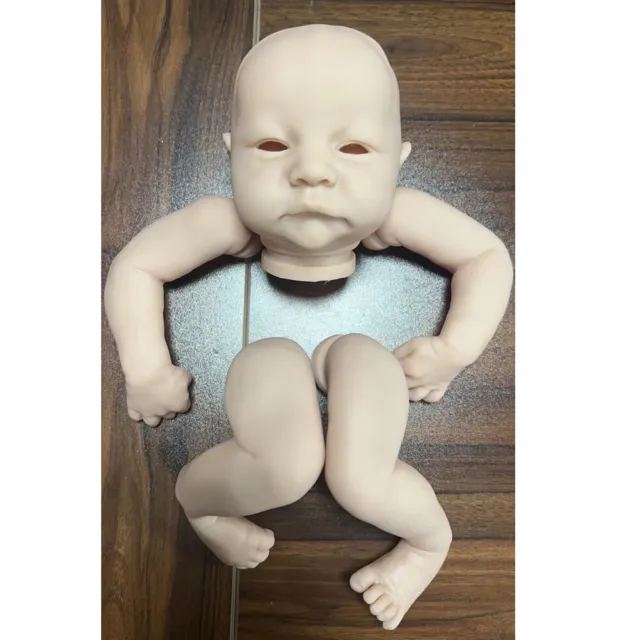 Reborn Doll Kits DIY Baby Dolls Unpainted Blank Newborn Doll Kits Silicone Vinyl 2