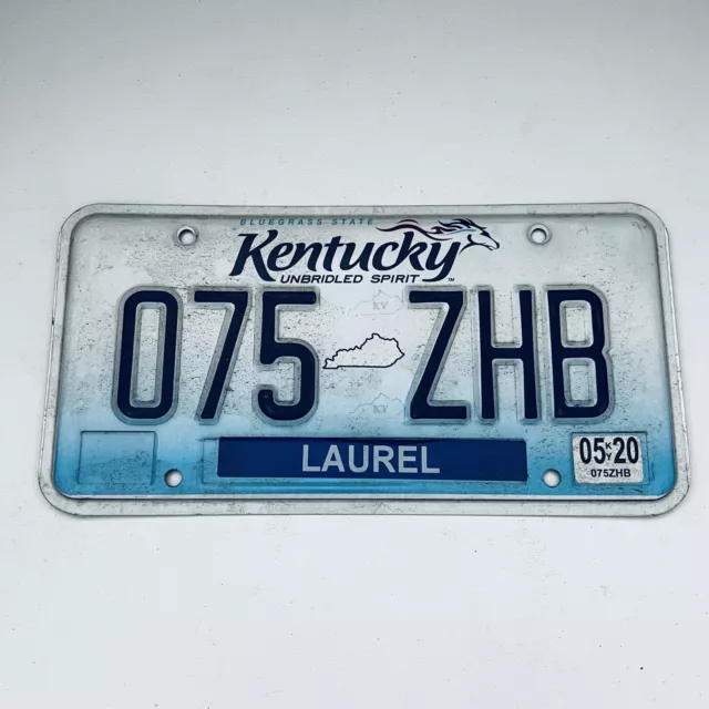2020 United States Kentucky Laurel County Passenger License Plate 075 ZHB