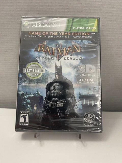 Batman Arkham Asylum GOTY Microsoft Xbox 360 NEW Factory SEALED Game of the Year