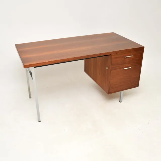 Vintage Teak and Steel Desk by Robin Day for Hille