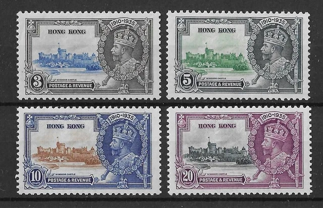 Hong Kong 1935 Silver Jubilee Set SG133-136 Mint Cat£55