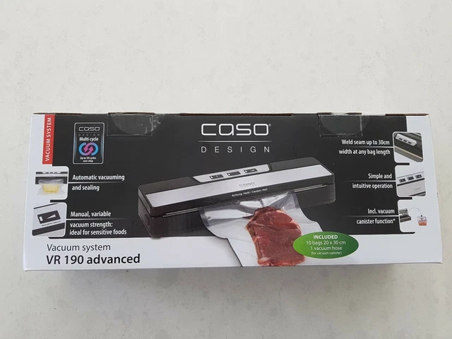 CASO VR 190 advanced Vakuumierer - Folienschweißgerät, verlängern Sie die Halbtb