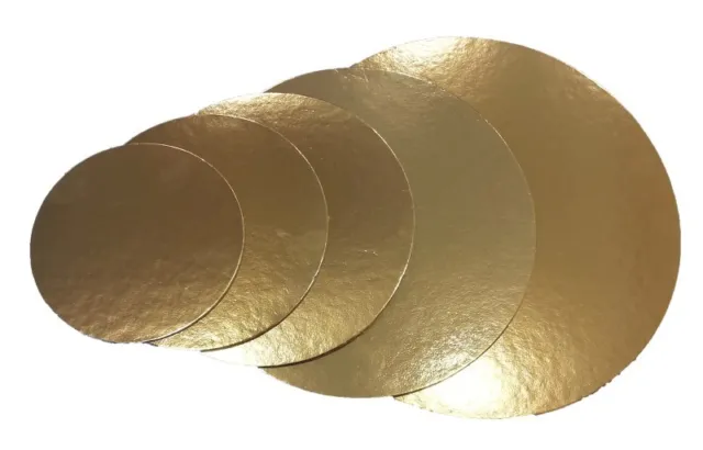Pz 100 Disco Oro Di Cartone 20 Cm. Ideale X Dolci Vassoio  Color Oro Paper Gold