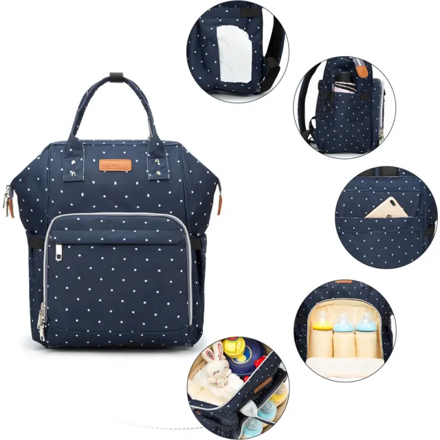 Living Traveling Share Baby Diaper Bag Multi-Function Travel Waterproof Backpack 12